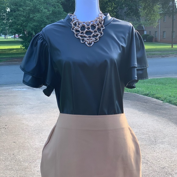 Nude/Tan BodyCon Skirt - Picture 2 of 2